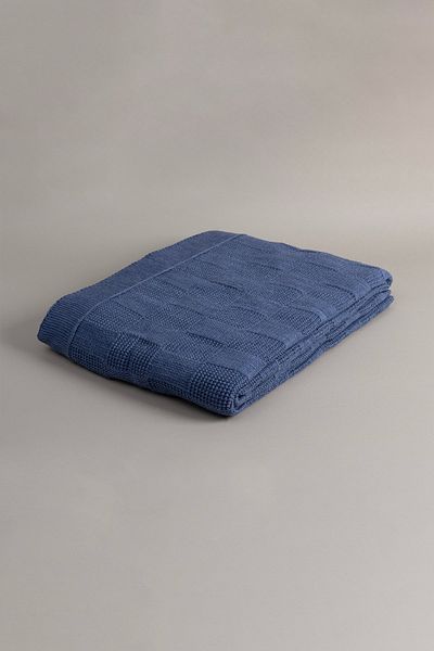 Koza Home Plaid Indigo Double Blanket 200x220 15015