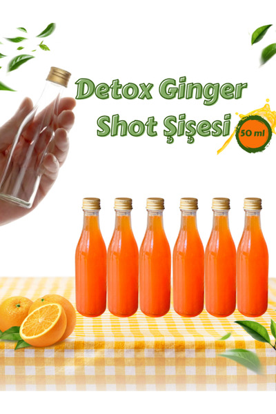 Milea 6 Adet Damla Model Cam Yağ Sirke Limon Sos Cam Şişe 50 ml