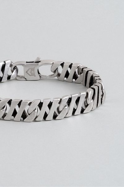 So CHIC... Stripe Model Steel Men's Bracelet
