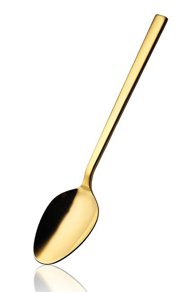 Avcı Classy Titanium Shiny Gold 12 Pieces Dinner Spoons 18/10 Stainless Steel 3 mm