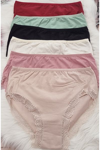 SWELLA Plus Size Lace Panties Set