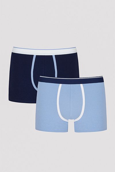 Penti Men's Blueish Tape Dark Grey 2-Piece Boxers