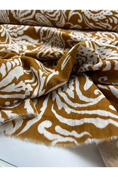 Kumaş Sevdası Desenli Organik Pamuk Çift Kat Müslin Kumaş Çİft En (Eni150cm)