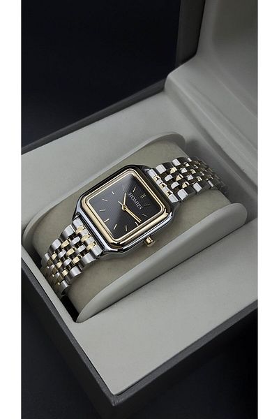 Homies Homi̇s Women's Wristwatch Steel Cord 3 Atm Water Proof Black Dial