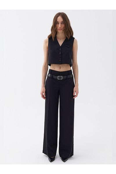 Nocturne Double Waisted Belted Trousers