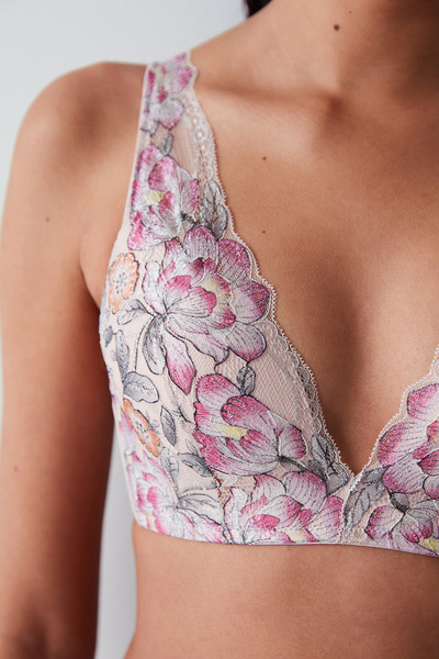 Penti Dreamy Unsupported Glittery Pink Lifting Bra