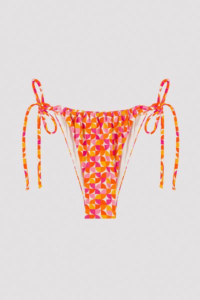 Penti Mehrfarbig gemusterte Retro-Bikinihose zum Binden