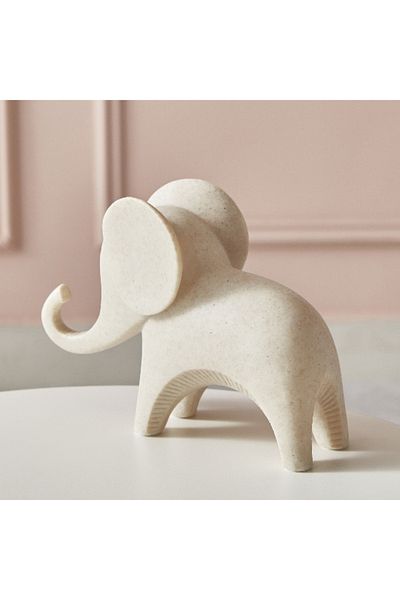Home Box Luxe Light Terracota Elephant Accent - 21x7.5x15 cm