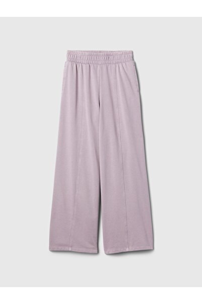 GAP Kız Çocuk Lila Vintage Soft Wide-Leg Eşofman Altı
