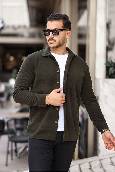YUNED Men's Fleece Shirt