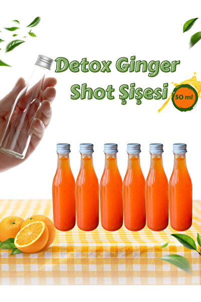 Milea 6 Adet Damla Model Cam Yağ Sirke Limon Sos Cam Şişe 50 ml