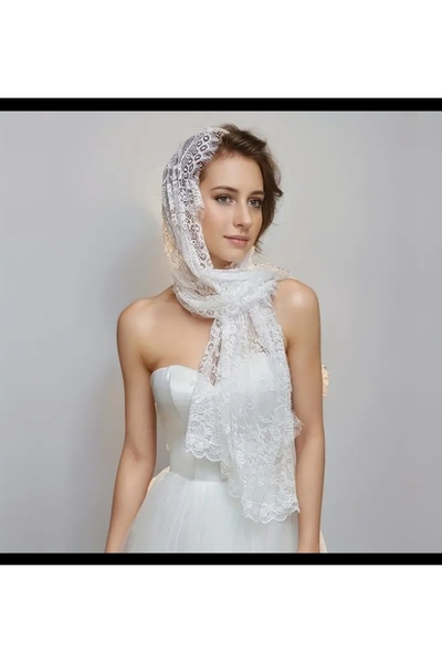 BF Bikini Fashion Vintage esintili mantilla şal örtü