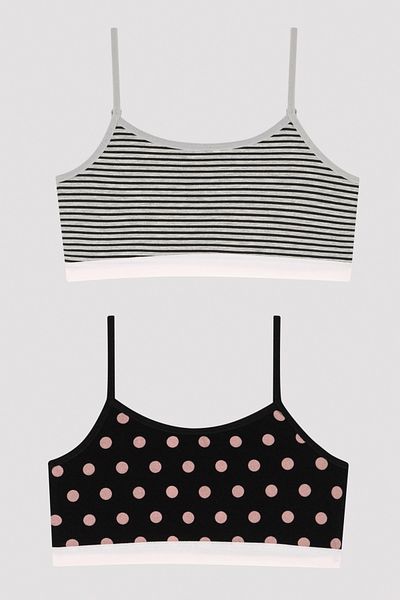 Penti Girl's Dotted 2-Piece Crop Top
