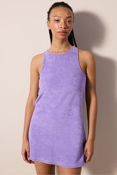 Penti Rochie cu model prosop violet