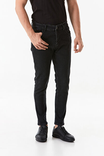 Fulla Moda Fermuarlı Straight Jean Pantolon