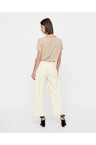 Mos Mosh Rundhals T-Shirt für Damen in gold