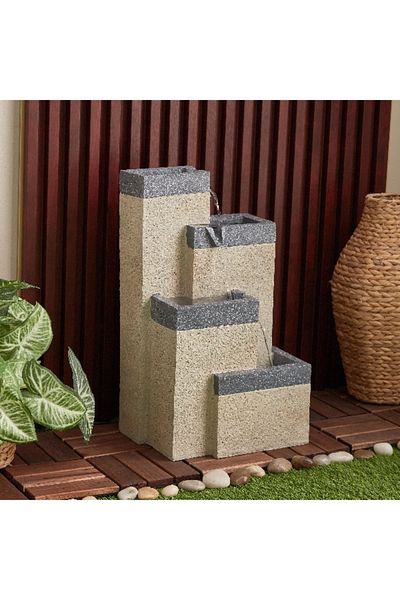 Home Box Adele Modern 4 Katlı LED'li Açık Hava çeşmesi 29x24x49,5 سم