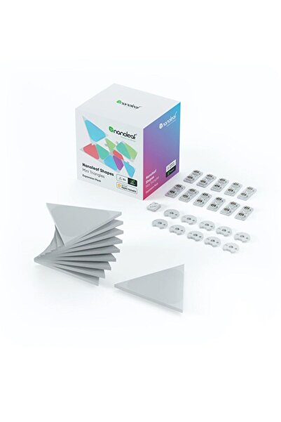 Nanoleaf أشكال - مثلثات صغيرة - بيضاء - عبوة من 10 قطع - عالمية