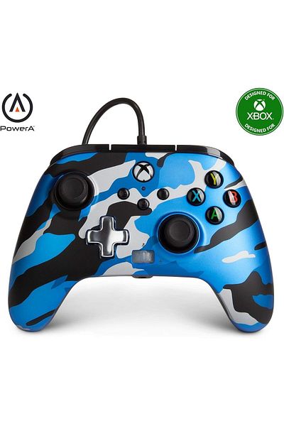 Powera Enhanced wired controller metallic camo blue (xbox one)
