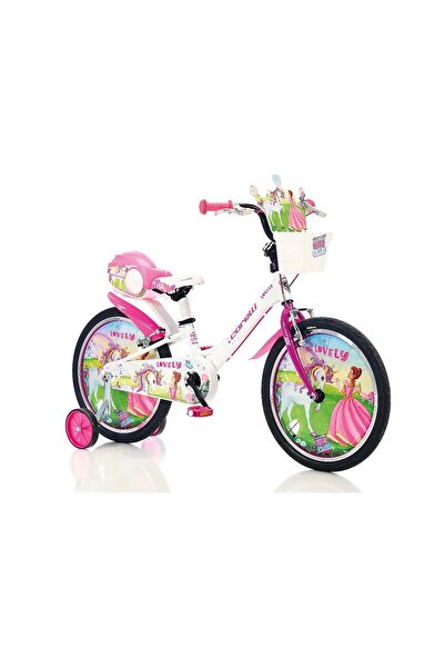 Corelli Lovely 16 Jant Çocuk Bisikleti Alüminyum Kadro Beyaz Pembe