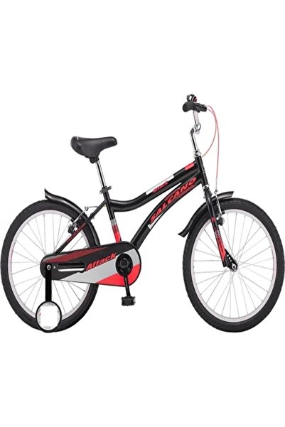 Salcano Attack 20 Jant Çocuk Bisikleti Siyah Kırmızı