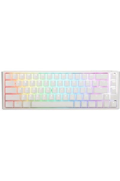 Ducky One 3 SF 65% Pure White Mechanical Gaming Keyboard-Brown Key