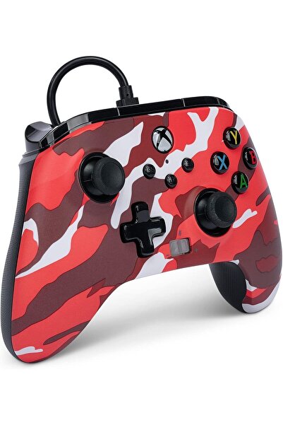 Powera وحدة تحكم سلكية محسّنة لجهاز Xbox Series X|S - أحمر مموه