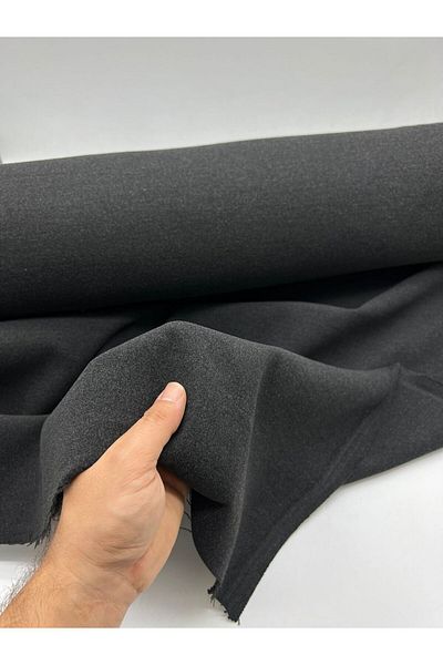 Kumaş Sevdası Anthracite Cashmere Fabric - 1ης Ποιότητας Χωρίς Πιτυρίδες (ΠΛΑΤΟΣ 140CM) Παλτό/Παλτό/Μπουφάν