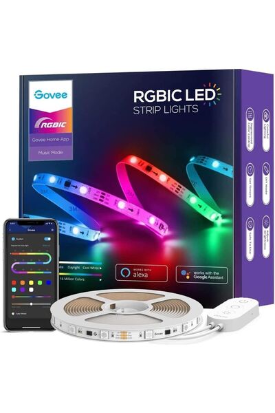 Goove Govee RGBIC Basic Wi-Fi + شاشة LED بلوتوث (5 متر)