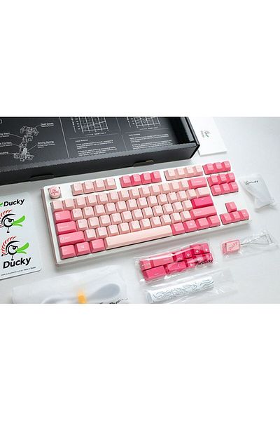 Ducky One 3 Gossamer TLK 80% Mechanical Gaming Keyboard - Cherry Blue
