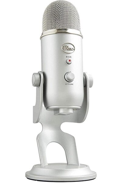 logitech Blue Yeti USB Mikrofon PC, Mac, Oyun, Kayıt, Yayın için - Gümüş