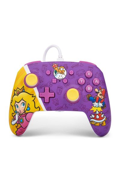 Powera Princess Peach Battle Enhanced Wired Controller Nintendo Switch