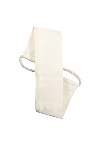 LET'SCRUB Krep Sırt Banyo Duş Kesesi %100 Floş Ipek Sırt Kesesi 12x80 Cm