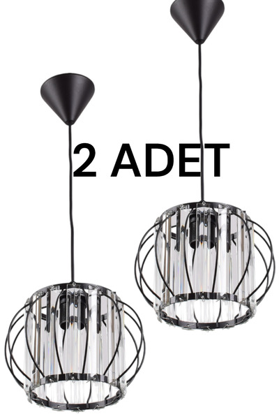Genel Markalar 2 ADET CEMRE TEKLİ PROMOSYON MODERN TAŞLI AVİZE