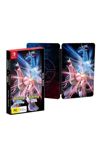 Nintendo Pokemon Brilliant Diamond and Pokemon Shining Pearl Dual Pack with S...