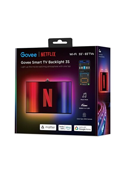Goove Govee Envisual TV Arka Aydınlatma 3S (55~65 بوصة) (Netfilx)