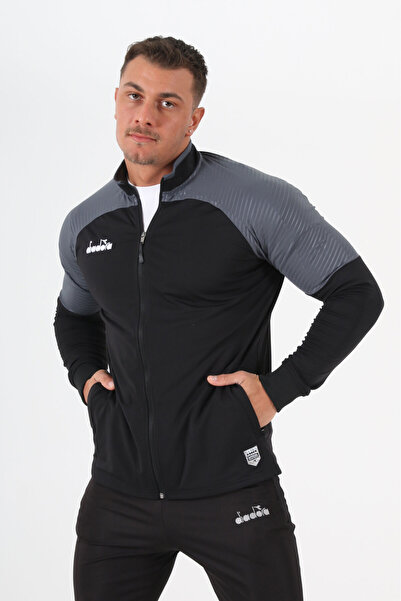 Diadora Μαύρο Premium Φούτερ Camping