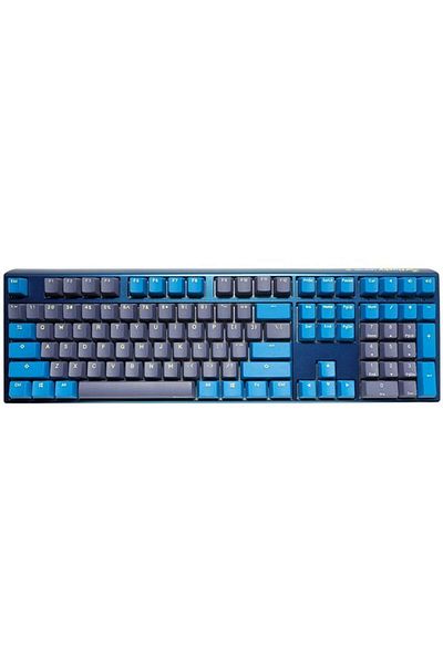 Ducky لوحة مفاتيح الألعاب الميكانيكية One 3 Daybreak كاملة الحجم 100% باللون الأحمر الكرزي باللغة العربية والأمريكية