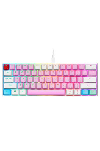 Gamertek GK60 Mini Pro Gaming Keyboard - Cotton Candy