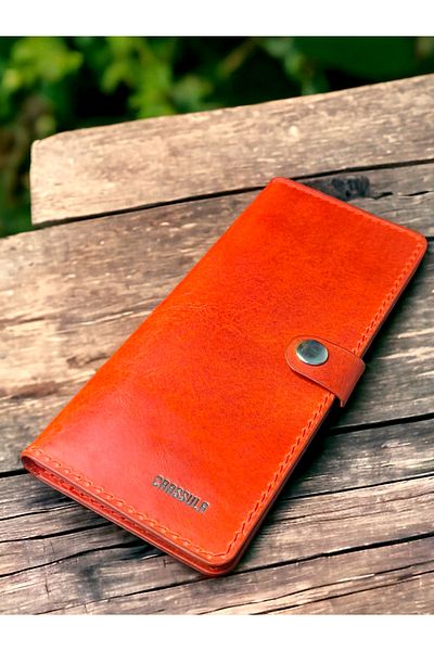 CRASSULA PREMIUM LEATHER Genuine Leather Slim Portfolio Wallet