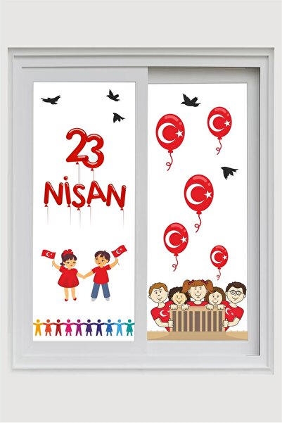 neşeli günlerim 23 aprilie Sticker de perete 50x70 Cm