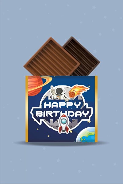 neşeli günlerim مجموعة من 20 كيس شوكولاتة بطابع الفضاء