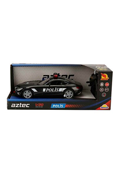 Genel Markalar 1:20 Uzaktan Kumandalı Suncon Işıklı Polis Arabası 21 cm. -Siyah