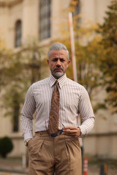 Fc Plus Büyük Yaka Gömlek - Extra Slim Fit