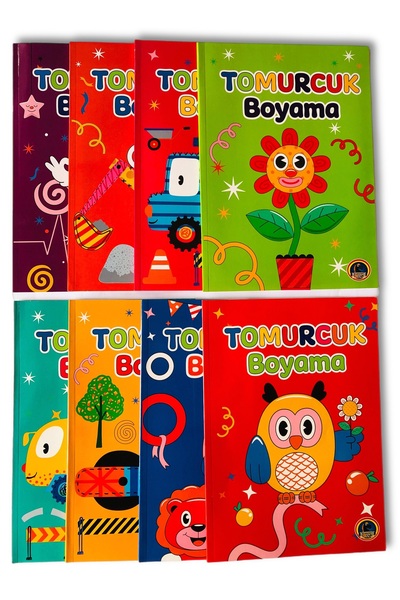 Kapris Tomurcuk Boyama Kitabı 8 Kitap 48 Sayfa