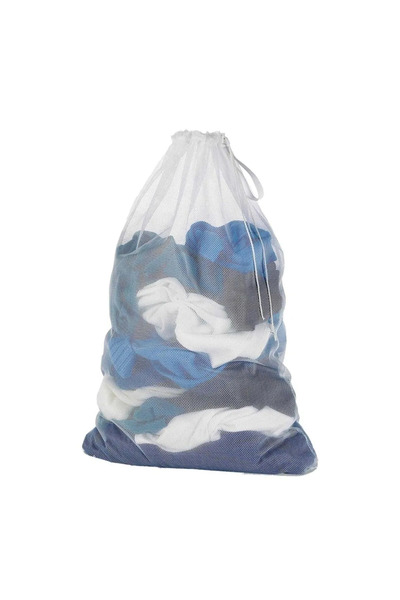 CocoVia İpli Çamaşır Yıkama Filesi | Kirli Elbise Kıyafet Torbası,Poşeti Perde Yıkama Filesi ( 40x60cm )