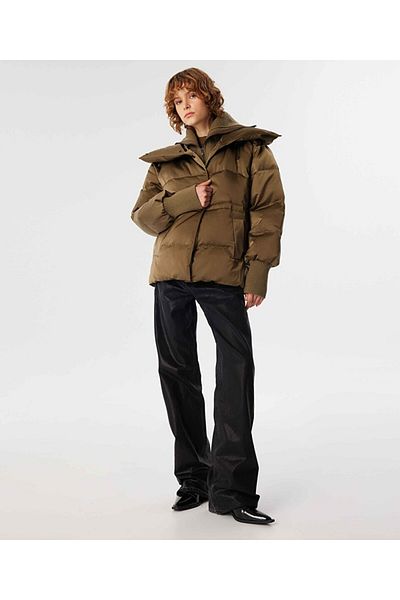 Twist Knitwear Mix Puffer Coat