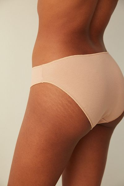 Penti Einfache Slip-Höschen aus Baumwolle in Beige