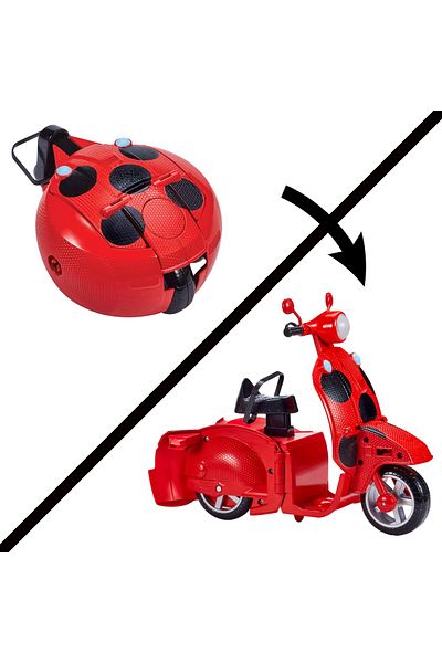 Miraculous LADYBUG Switch N Go Scooter with Doll | Action Figure Set | Fun for Kids and Fans