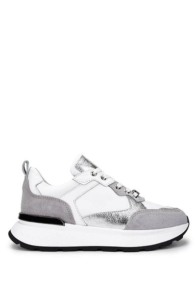 Tamer Tanca Γυναικεία Γνήσια Δερμάτινα Γκρι Suede Sneakers & Sports Shoes